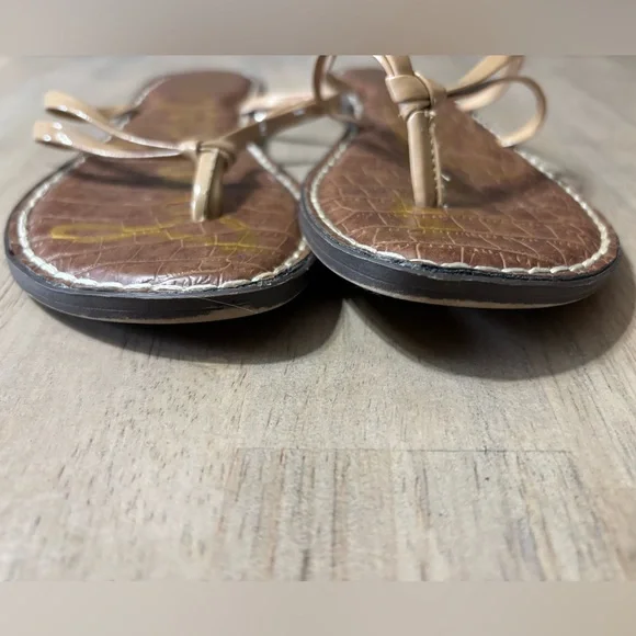 Sam Edelman Brown and Tan Paton Sandals size 7.5 - Picture 3 of 5